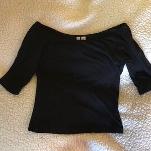 Frenchi Mid Sleeve Crop Top